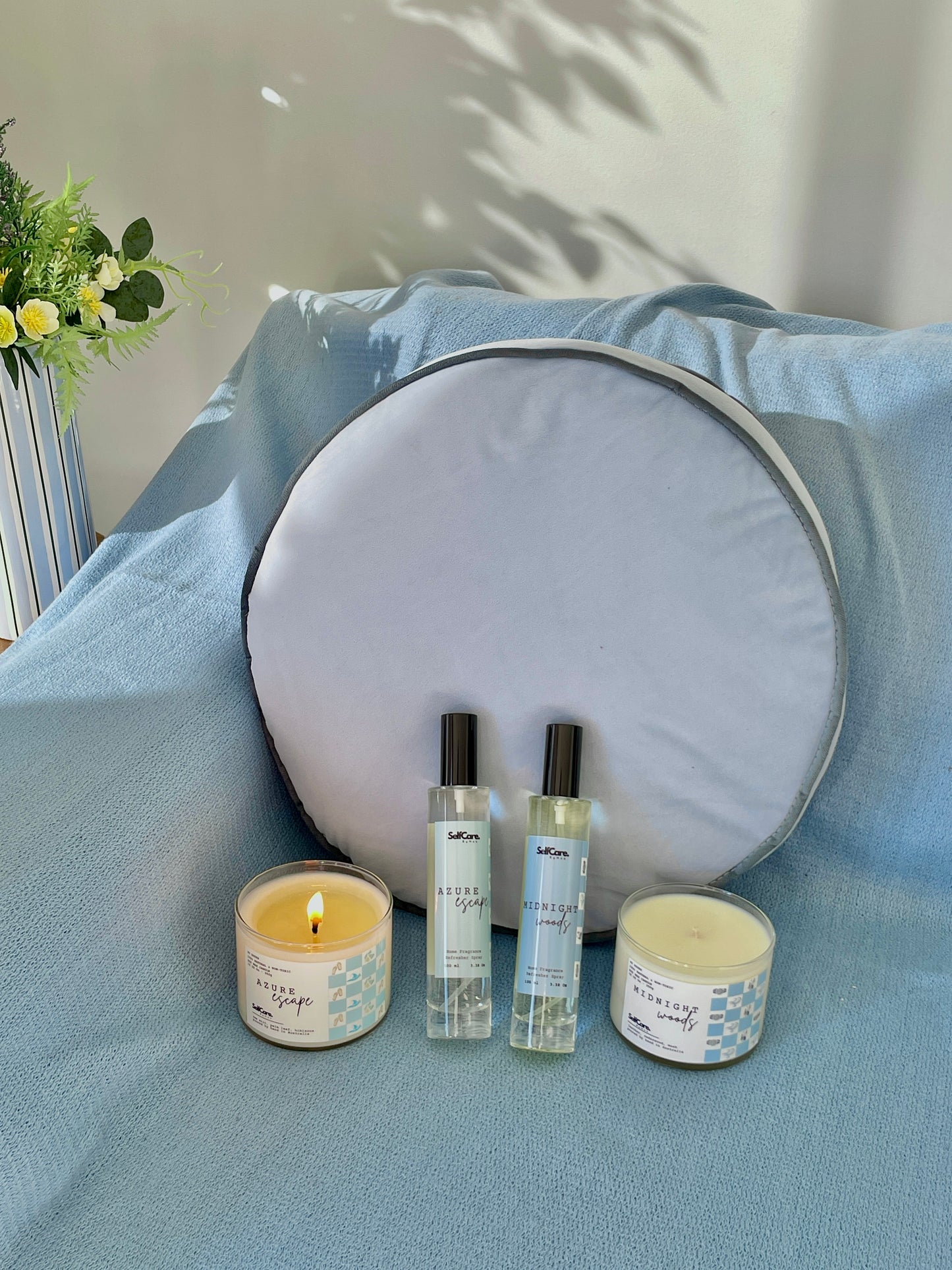 The Fresh & Clean Spray Bundle: Azure Escape + Midnight Woods Room and Linen Spray