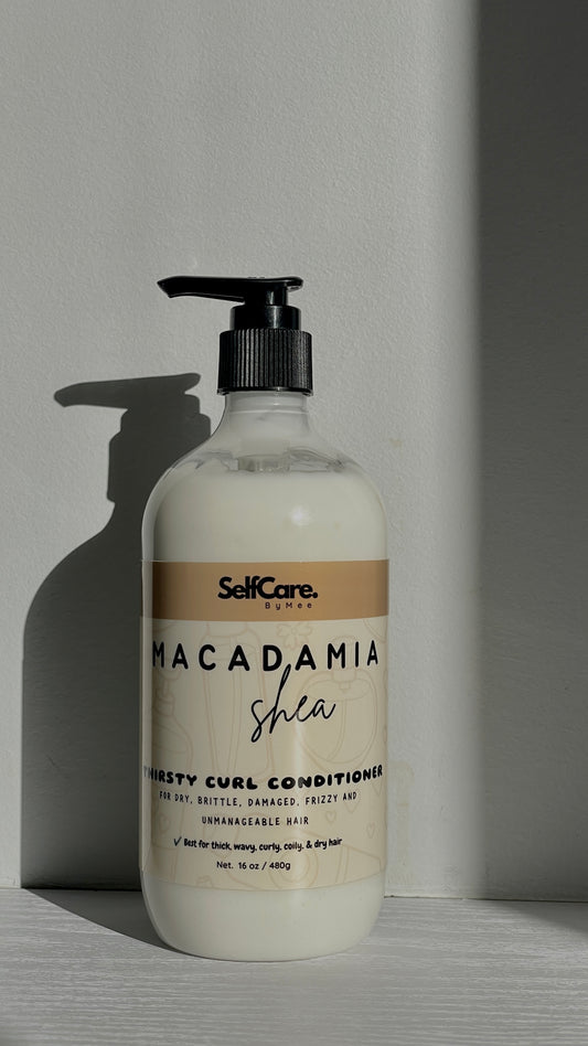 Macadamia Shea Thirsty Curl Conditioner - Hydrating, Smoothing & De-Frizzing Conditioner