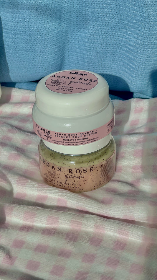 Argan Rose Quench Winter Survival Kit – Body Butter & Scrub