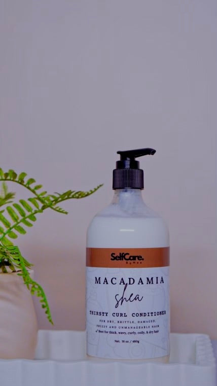 Macadamia Shea Thirsty Curl Conditioner - Hydrating, Smoothing & De-Frizzing Conditioner