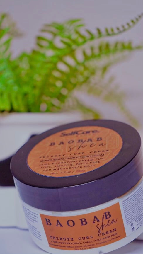 Baobab Shea: Thirsty Curl Styling Cream