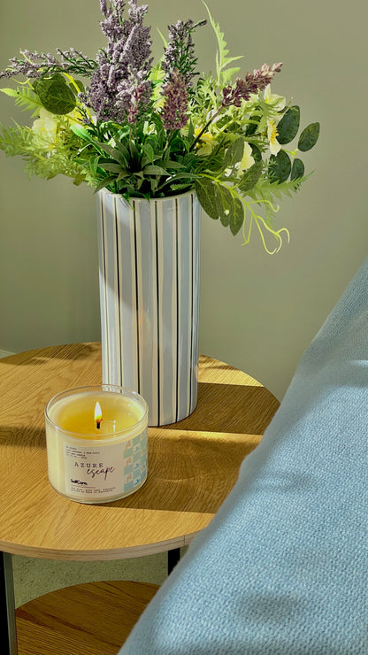 The Fresh & Clean Bundle: Azure Escape + Midnight Woods Scented Candle