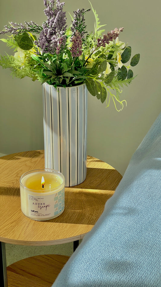 The Fresh & Clean Bundle: Azure Escape + Midnight Woods Scented Candle