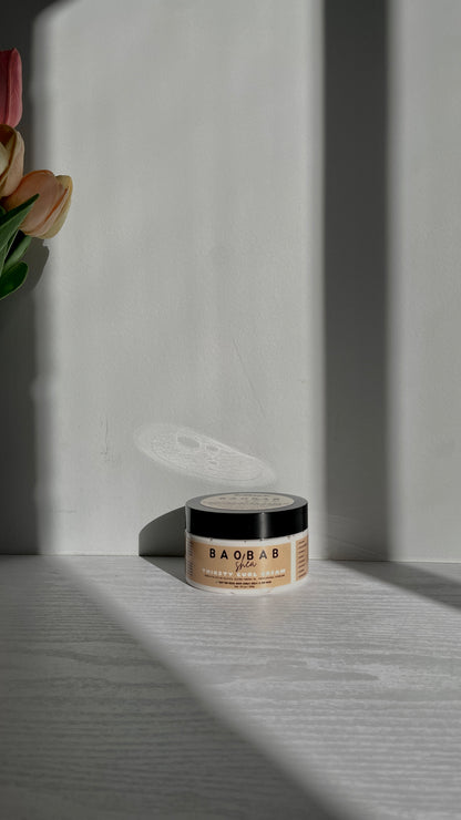 Baobab Shea: Thirsty Curl Styling Cream - Hydrating, Softening & Curl Reviving Leave-In